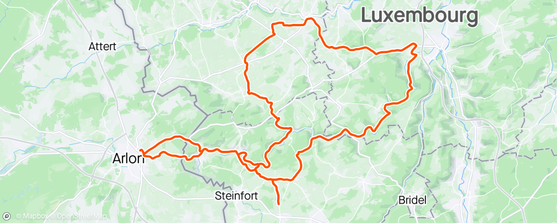Map of the activity, Recovery day well spent. 
Roc d’Ardenne on Sunday