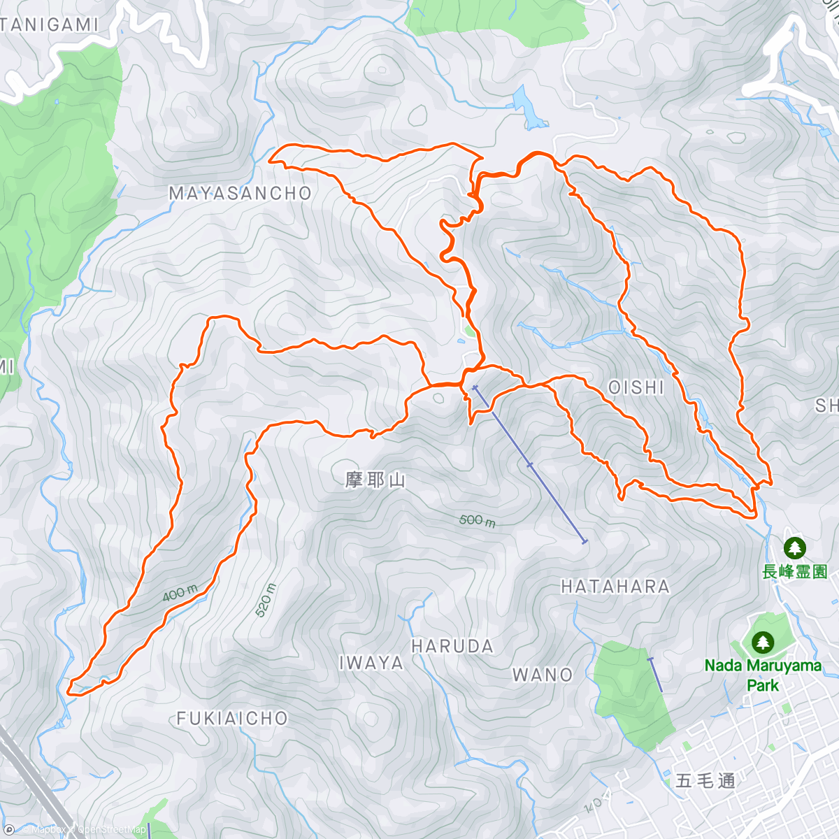 Map of the activity, Kobe Trail - Goldentrailserie