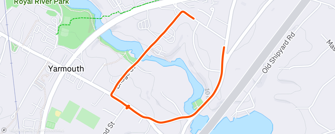 Map of the activity, Afternoon Walk