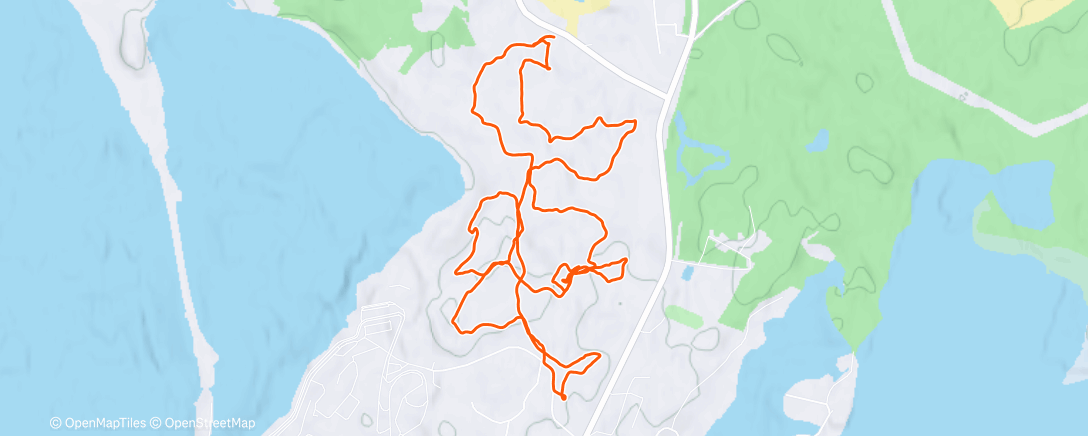 Map of the activity, Полуденный забег