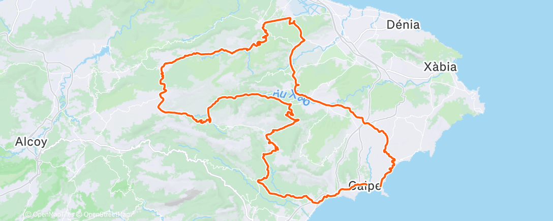 Map of the activity, Morning Ride
