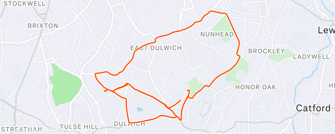 Map of the activity, DR Club run