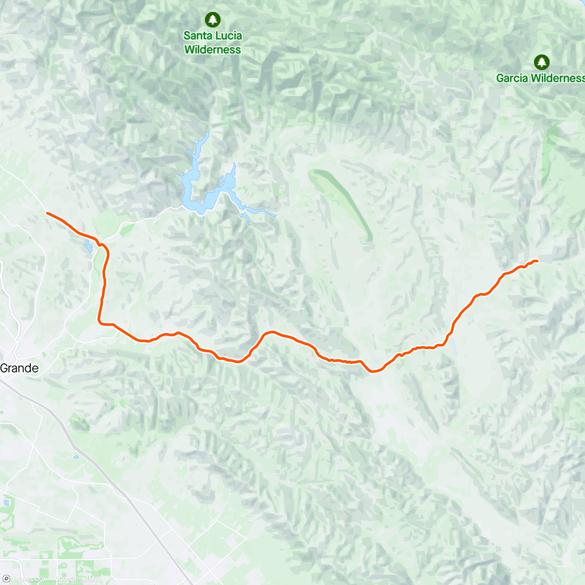 Map of the activity, Huasna Dirt