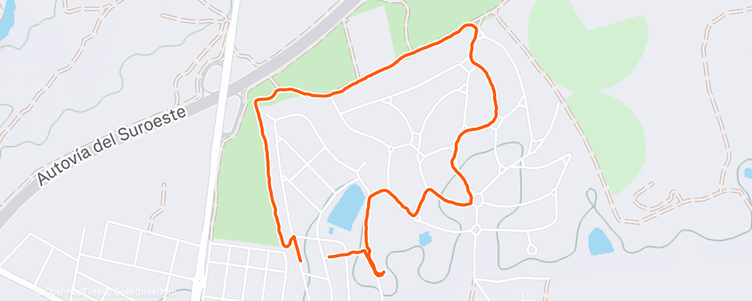 Map of the activity, Caminata de mañana