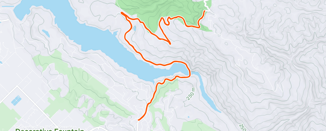 Map of the activity, Afternoon Ride