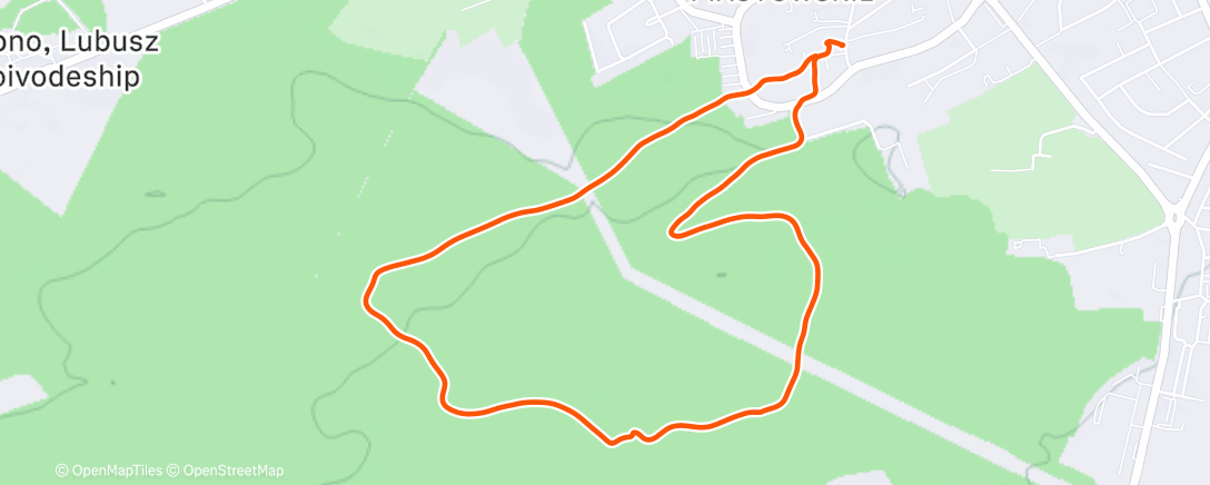 Map of the activity, Afternoon Hike