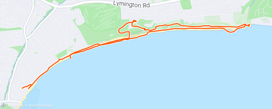 Map of the activity, Seaside walk with Gemma and Eddie 🐕