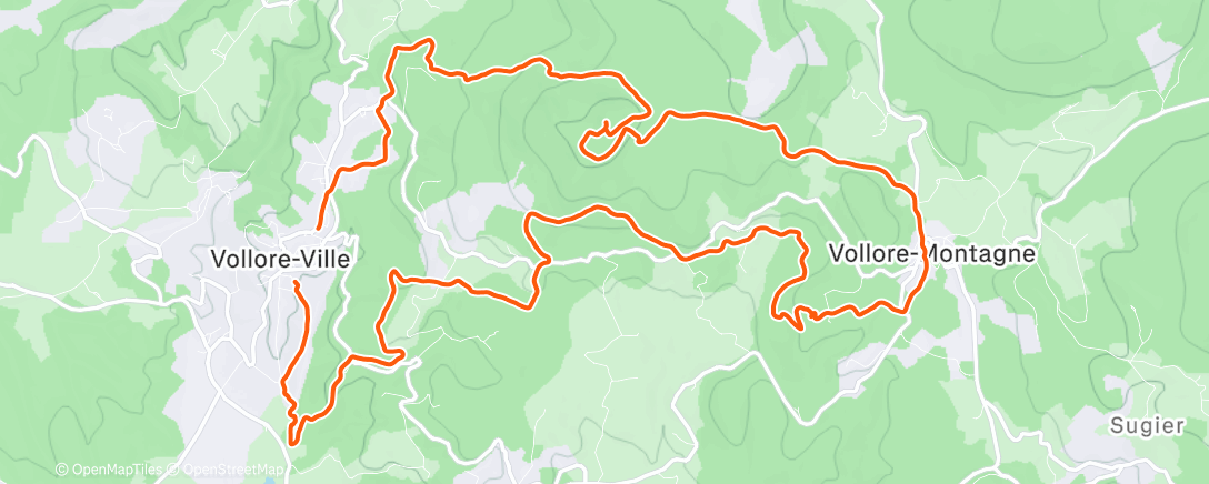 Map of the activity, Grün de Chignore 🌳