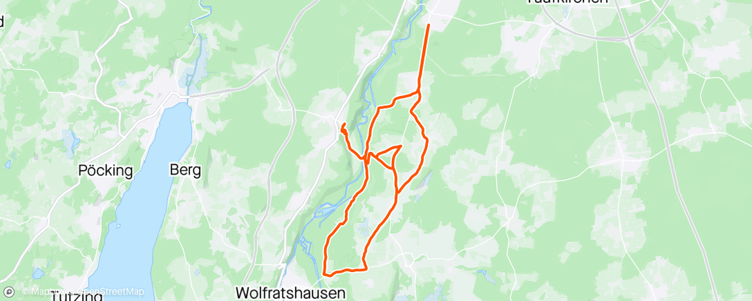 Map of the activity, Fahrt am Nachmittag