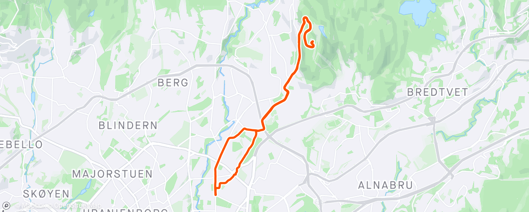 Mapa de la actividad (Team Rynkeby Oslo Grefsenkollen Climb. Afternoon Ride)