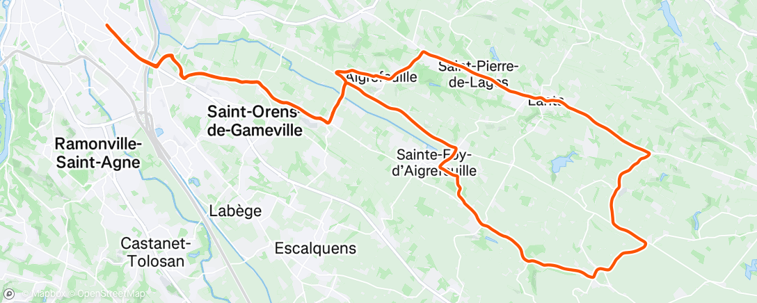 Map of the activity, #262 Sortie vélo le matin