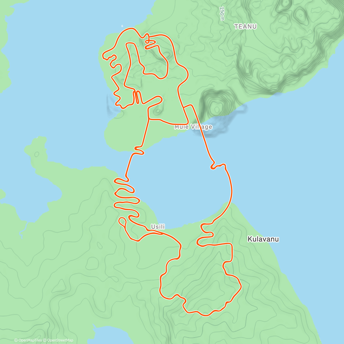 Map of the activity, Endurance 180