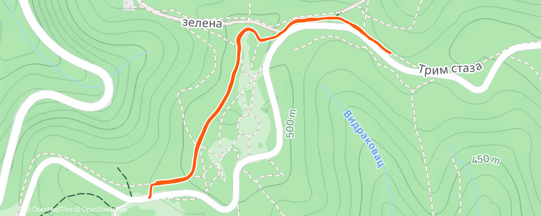 Карта физической активности (Lunch Run)