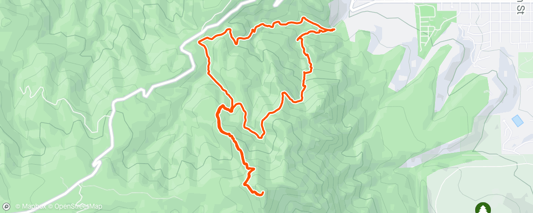 Map of the activity, Green Mountain (Boulder) w Ava