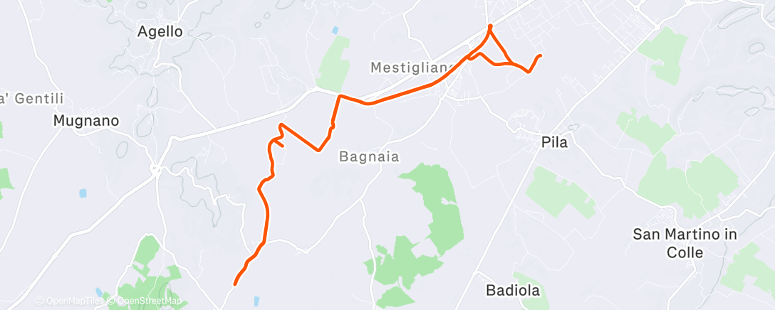 Map of the activity, DNF