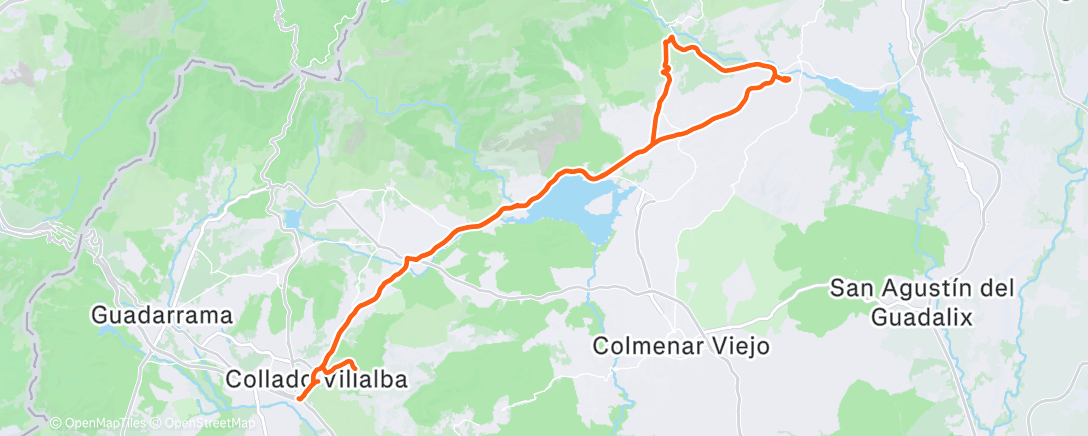 Map of the activity, Vuelta Guadalix