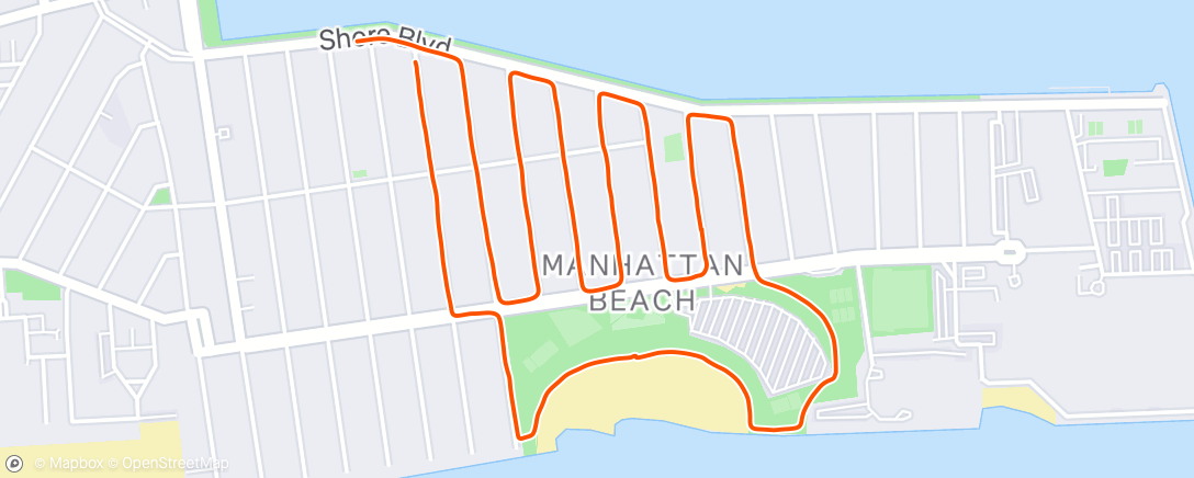 Map of the activity, Lunch Run