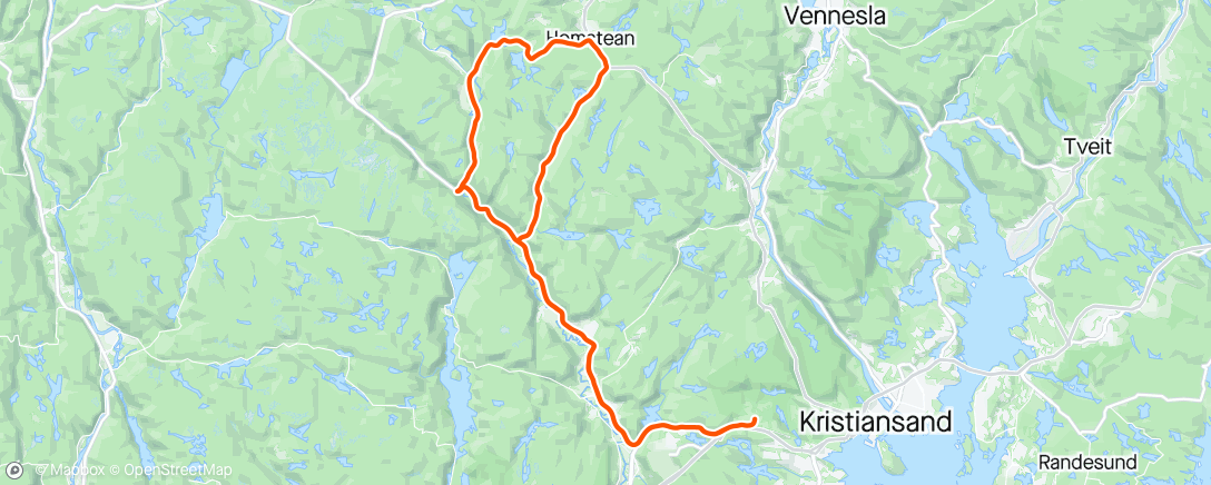 Mapa de la actividad (Solo Sogndalen)