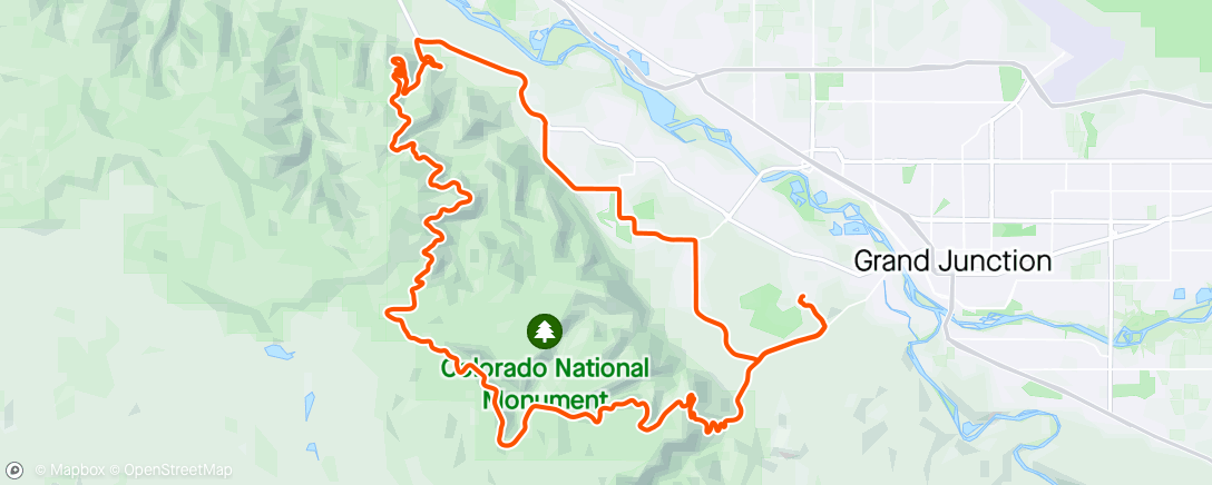 Map of the activity, Colorado National Monument