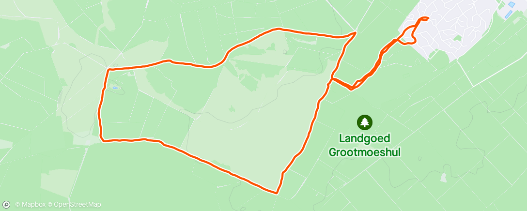 Map of the activity, Namiddagloop Coldenhove - Veluwe