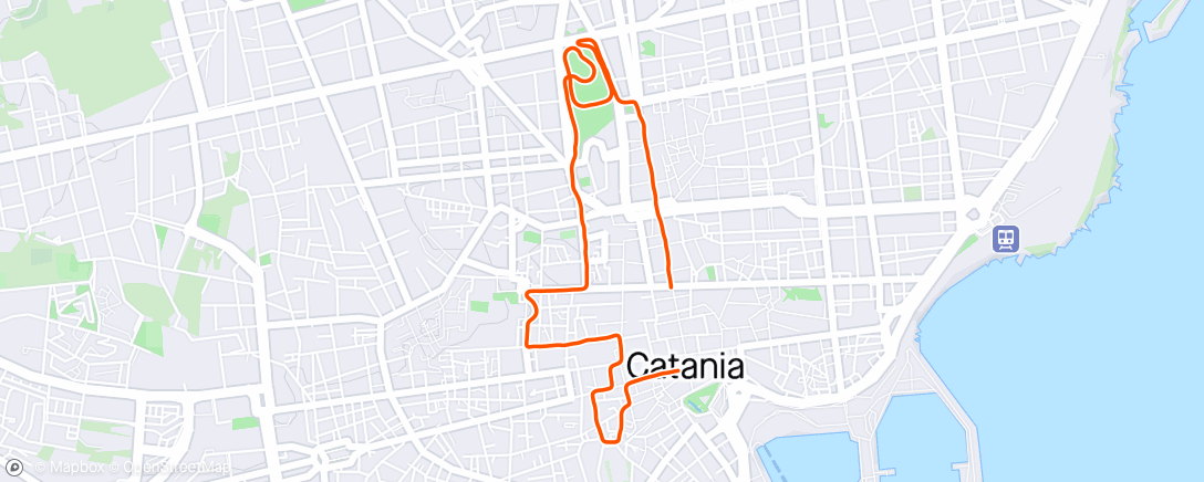 Map of the activity, Corri Catania