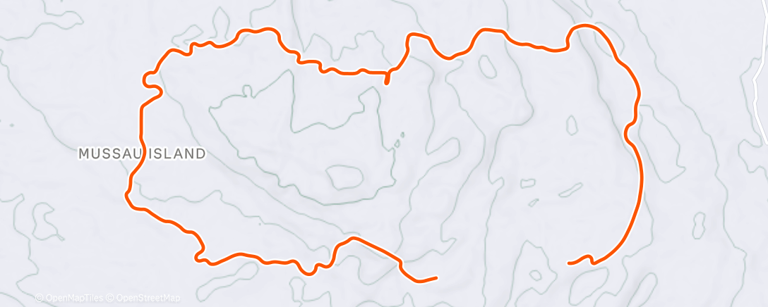 アクティビティ「TrainingPeaks Virtual - Workout: Recovery Ride (45 mins)」の地図