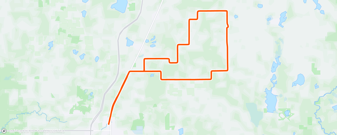 Map of the activity, Evening Gravel