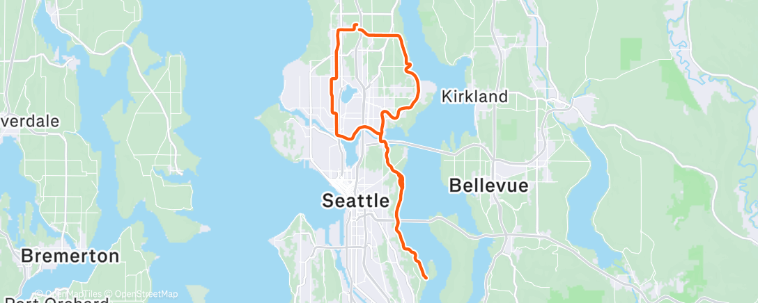 Карта физической активности (Cycling)