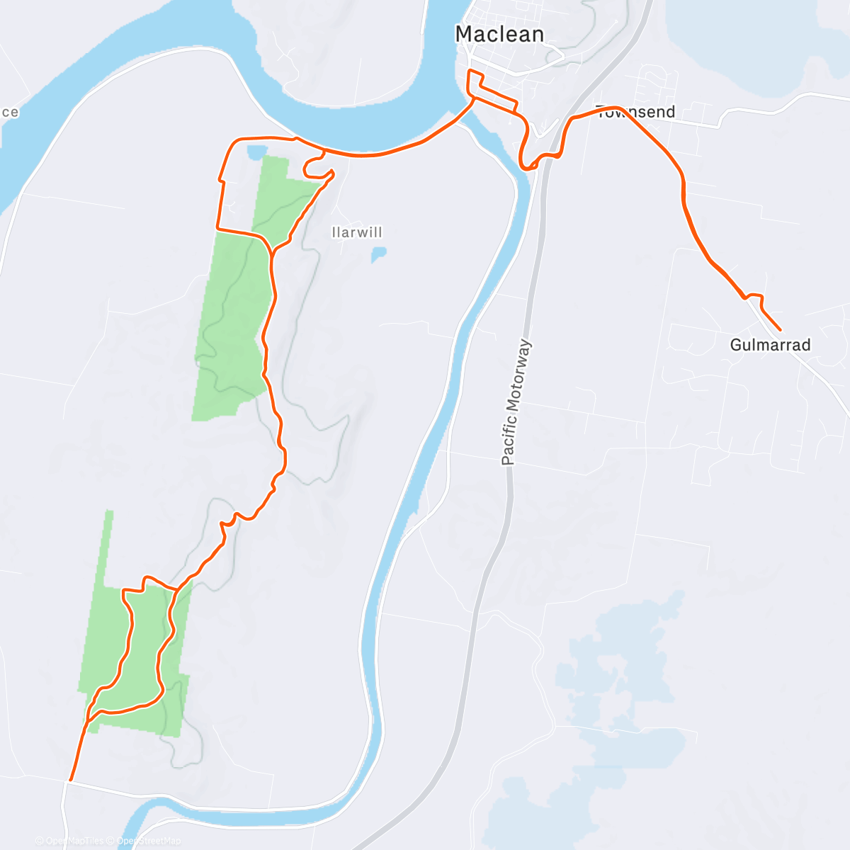 Map of the activity, Repeater Station Rd explore