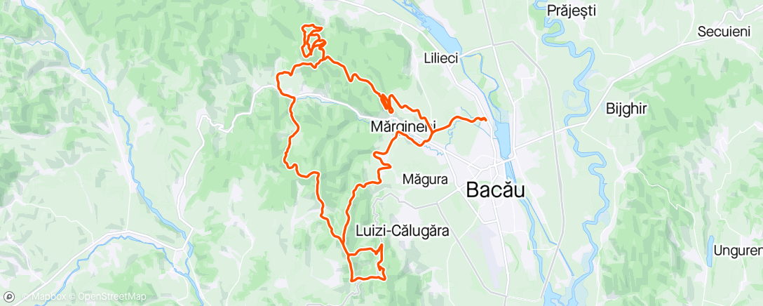 Map of the activity, Morning Mountain Bike