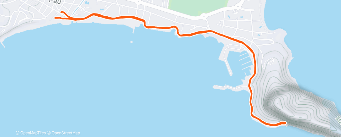 Map of the activity, Lunch Run