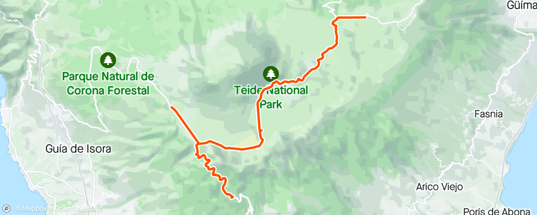 Map of the activity, Teide #8... Geen 🍩.... geflikt