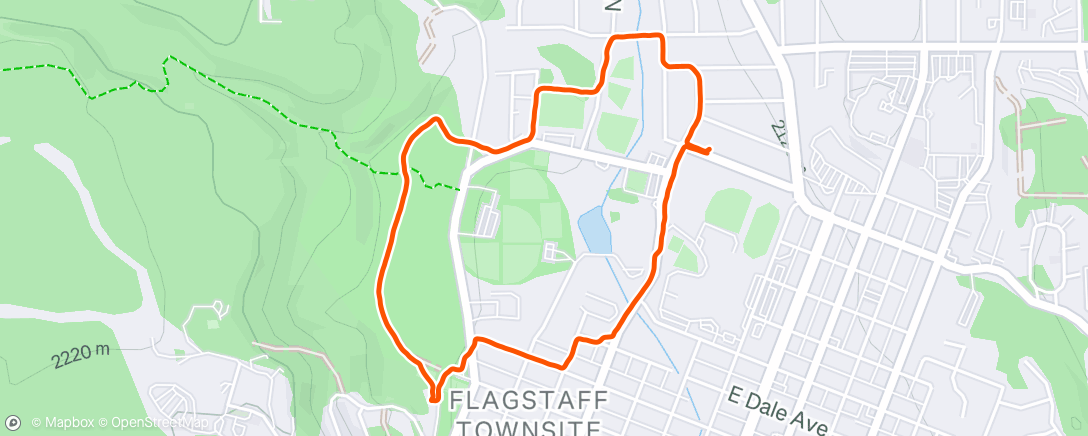 Map of the activity, Morning Walk