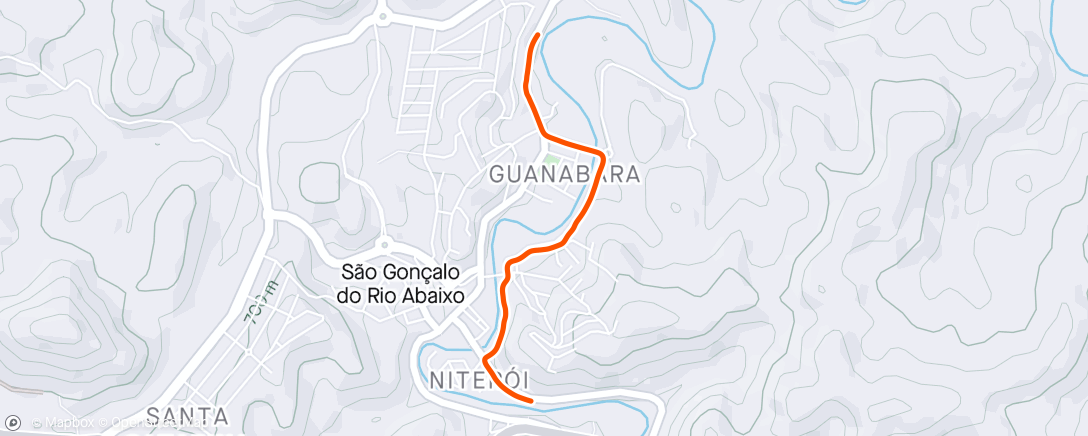 Map of the activity, Deslocamento