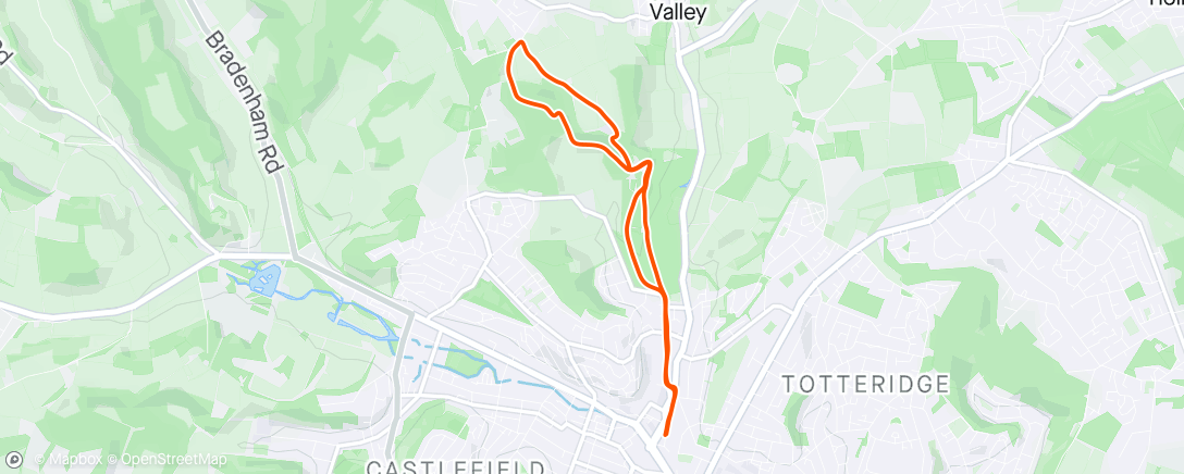 Mapa de la actividad, Mid Week Trails 🌞