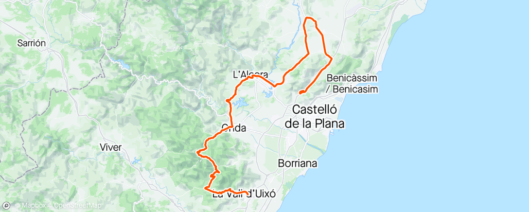 Map of the activity, Setmana Valenciana - Stage 2