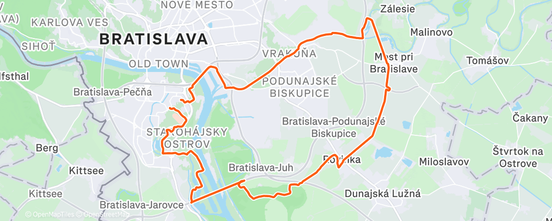Map of the activity, Drazdiaky Zemnik Jegenes Rovinka MostPriBratislave ZelenaVoda PristavnyMost