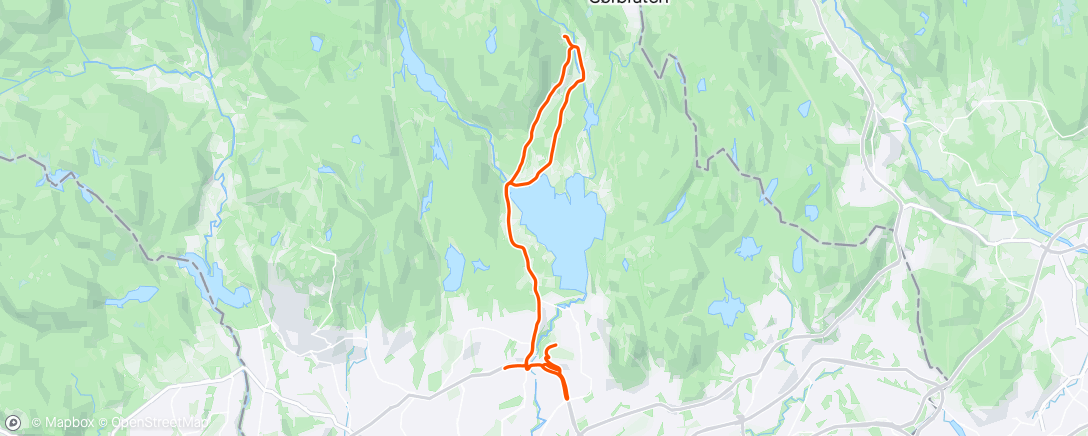 Map of the activity, Maridalen med Even