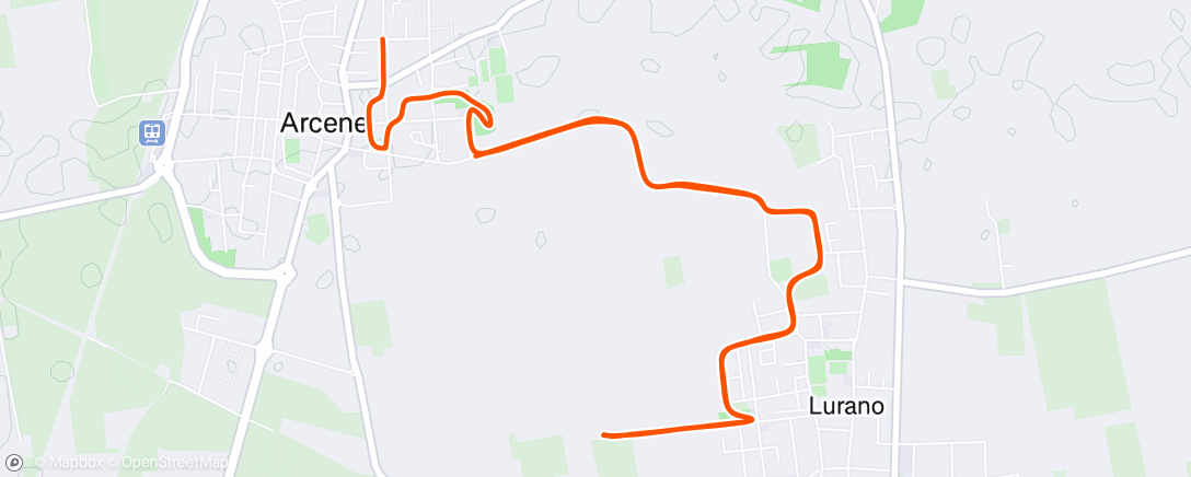 Map of the activity, Corsa pomeridiana