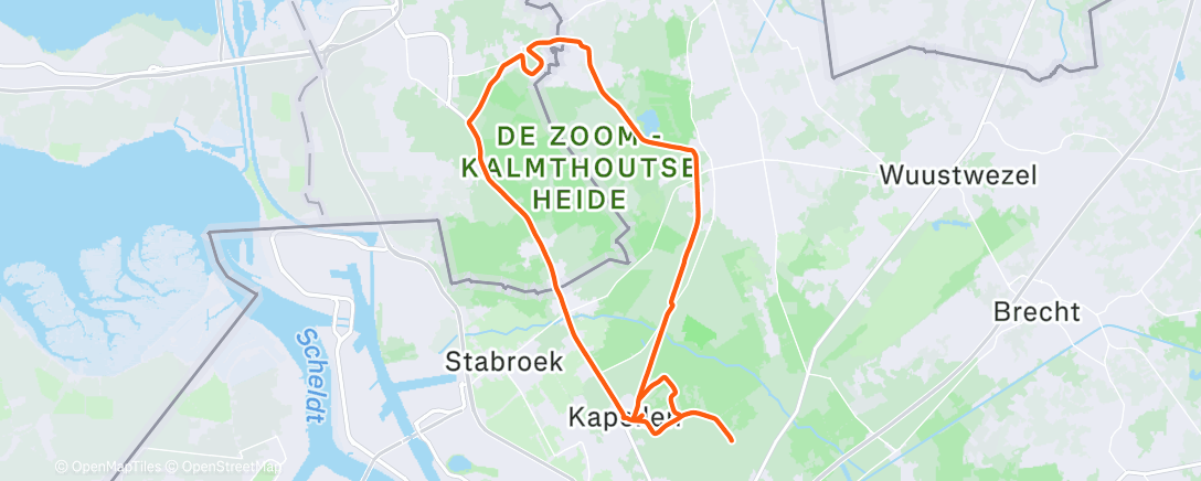 Map of the activity, Middagrit