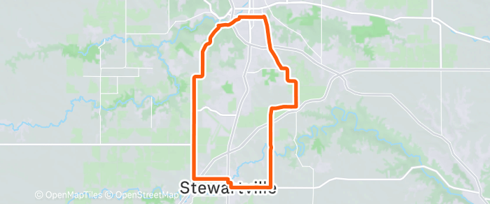 Route map for Sunday 07/19 Social-Recovery Ride
