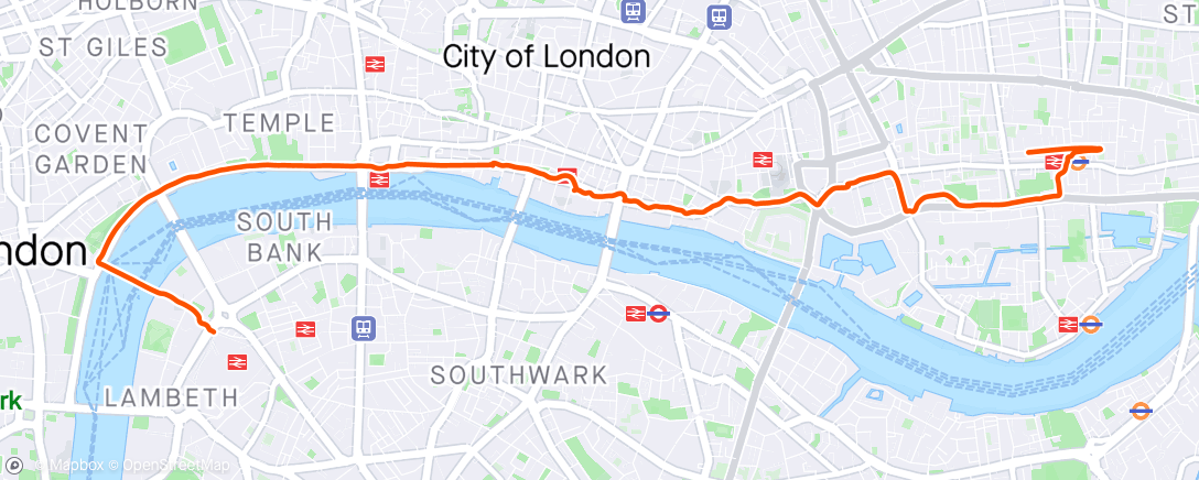Map of the activity, ☁️ London, England Morning Walk