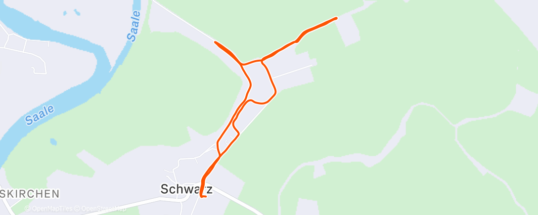 Map of the activity, Spaziergang am Morgen