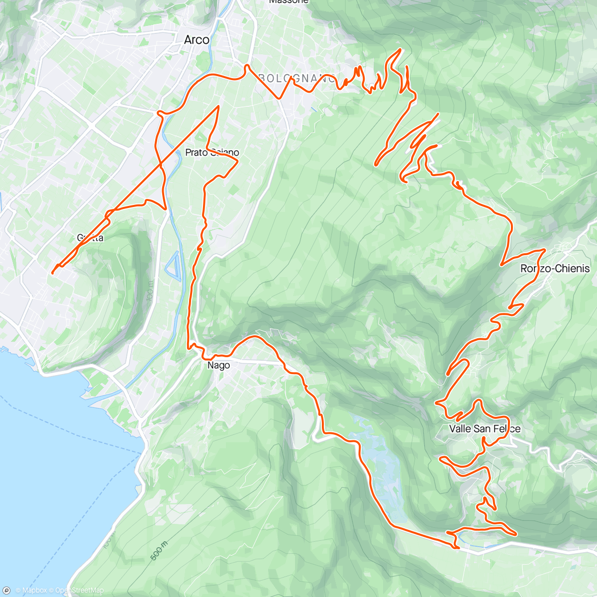Kaart van de activiteit “Garda gravel d6 Monte Velo 💦”