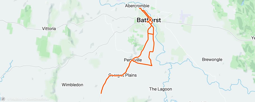 Map of the activity, Morning Ride