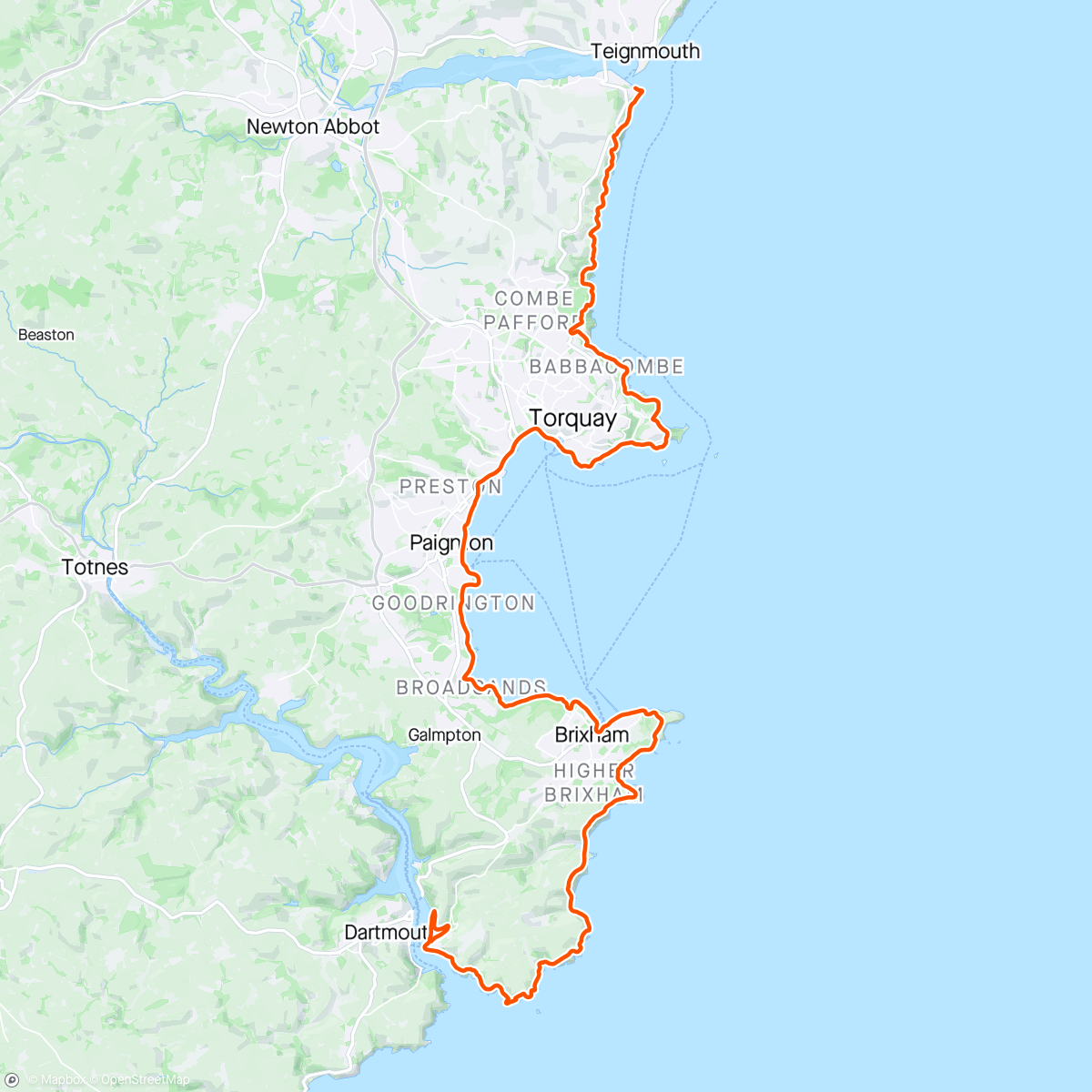 Map of the activity, Total Coastal ultra