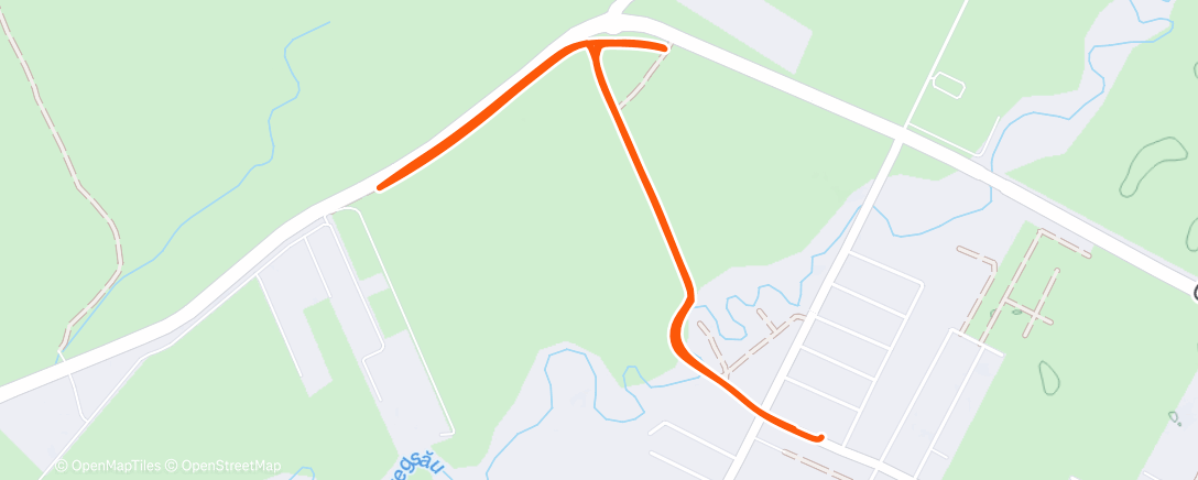 Map of the activity, Lunch Run