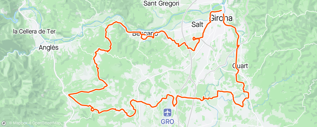 Mappa dell'attività Gravelty Girona dag 4