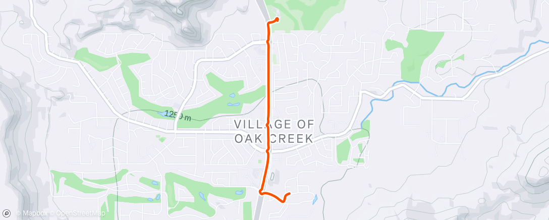 Map of the activity, Afternoon Ride