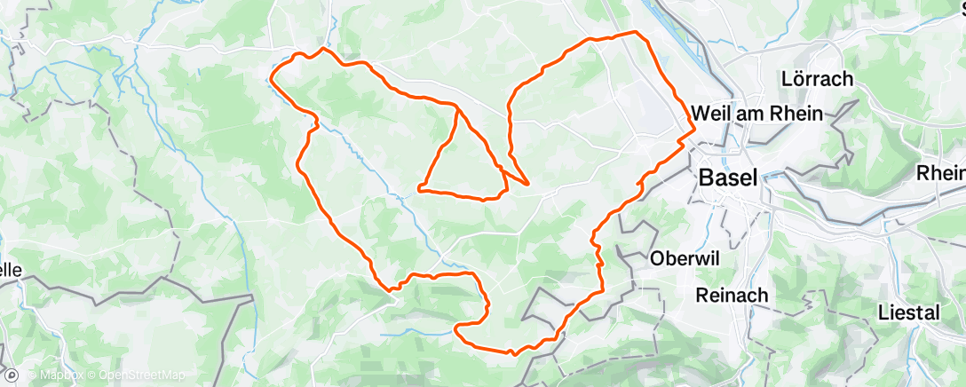 Mapa da atividade, 30 min de Vo2 pour commencer la semaine🌡️